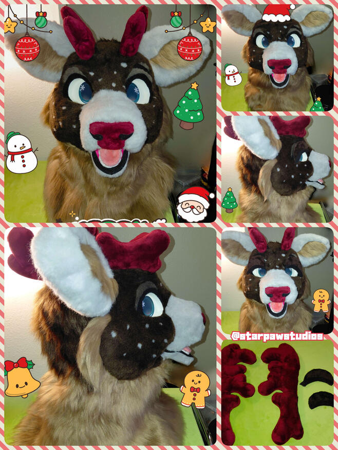 Christmas Caribou Head 2025