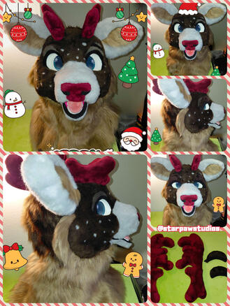 Christmas Caribou Head 2025